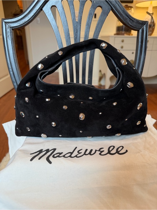 Madewell Handbags - Madewell Mini Pouch in Suede with studs